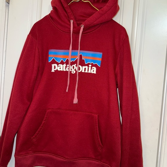 Patagonia Red Fleece Sweater with Hood - Picture 7 of 14